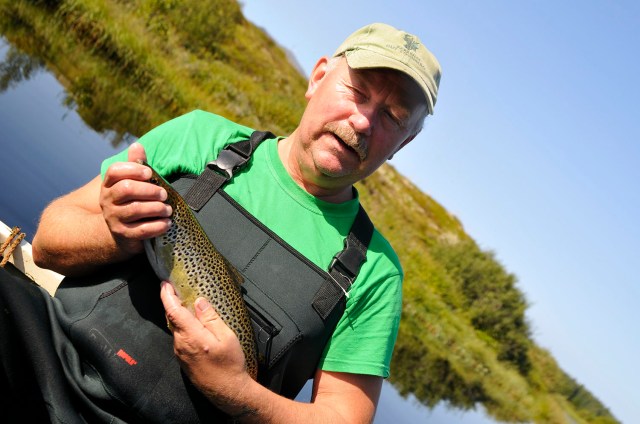 Helge ble etterhvert veldig glad i fisken.